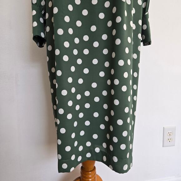 Boden Portia Polka Dot Dress Retro Professional Workwear Green Women 14 - Picture 7 of 14